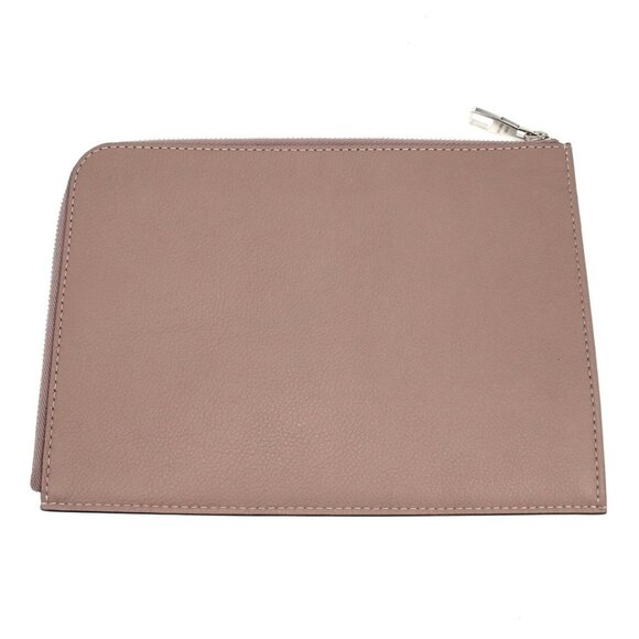 Louis Vuitton Pochette Jour Zip Around PM Taupe Calf Leather Pouch Clutch NEW - Picture 6 of 10